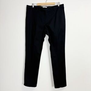 Reiss Pants Mens 38 Regular Navy Blue Eastbury Stretch Cotton Dress Chino